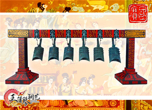 6件套仿古編鐘，小型特色樂(lè)器，民樂(lè)混音配套