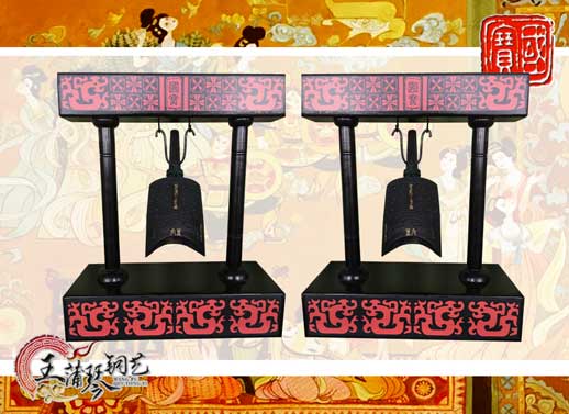 單件編鐘工藝品、外賓禮品、中國青銅編鐘